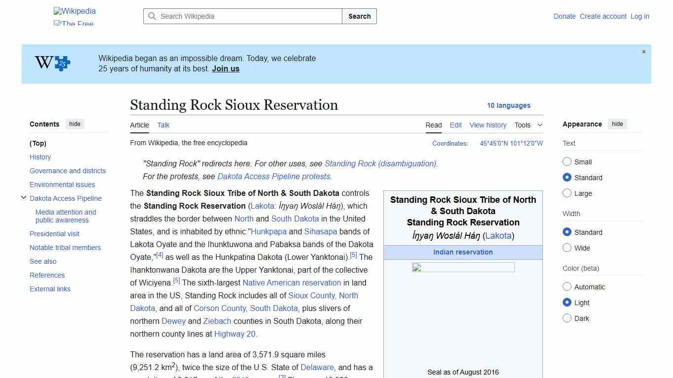 Standing Rock Sioux Reservation - Wikipedia
